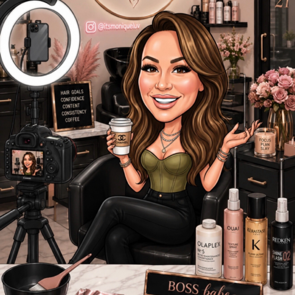 Hair By Monique consultation studio illustration