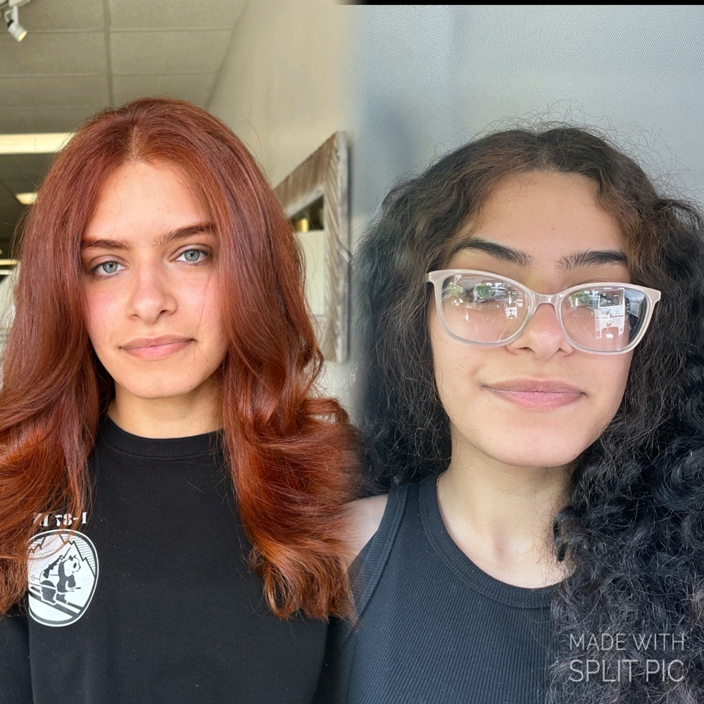 Corrective Color hair transformation